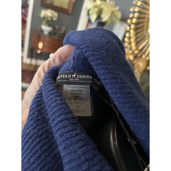 Peruvian Connection Baby Alpaca Wool Roll Neck Baluran Poncho Cape Shawl $369 - Picture 9 of 9